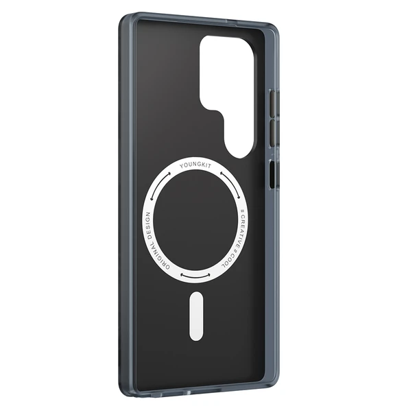 Galaxy S25 Ultra Kılıf M-safe Şarj Özellikli YoungKit Technology Serisi Kapak - 8