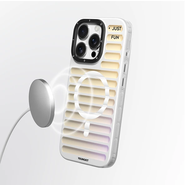 Apple iPhone 16 Pro Max Kılıf M-safe Şarj Özellikli Youngkit Geek Serisi Kapak - 5
