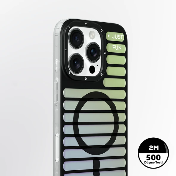 Apple iPhone 16 Pro Max Kılıf M-safe Şarj Özellikli Youngkit Geek Serisi Kapak - 7
