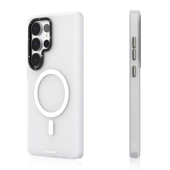 Galaxy S25 Ultra Kılıf M-safe Şarj Özellikli Youngkit Hidden Sand Serisi Kapak - 3