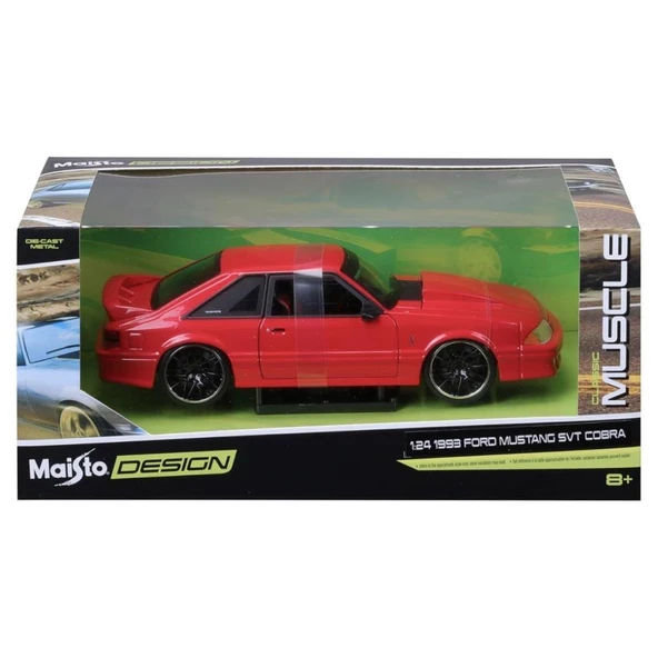 Nessiworld MAY 32549 1:24 1993 Ford Mustang SVT Cobra Model Araba -Necotoys - 2