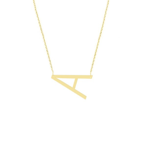 14K Altın Harf Kolye - Resim 2