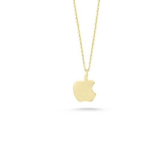 14k Sade Altın Apple Kolye