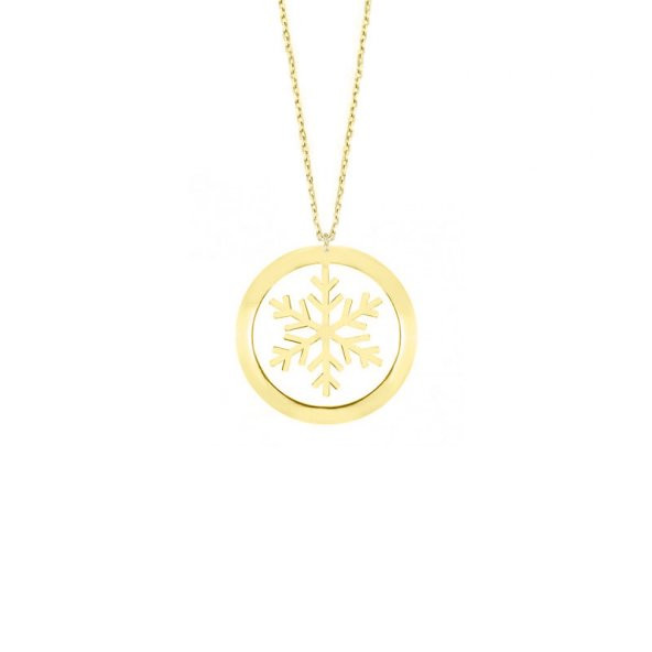 14k Altın KarTanesi Kolye - Resim 4