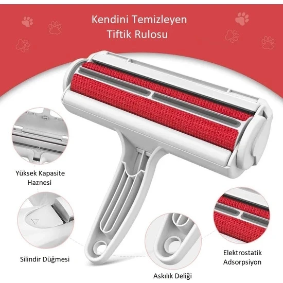 Markapet Kedi Köpek Tüy Toplayıcı Hazneli Gırgır 7-12-20 cm - 3
