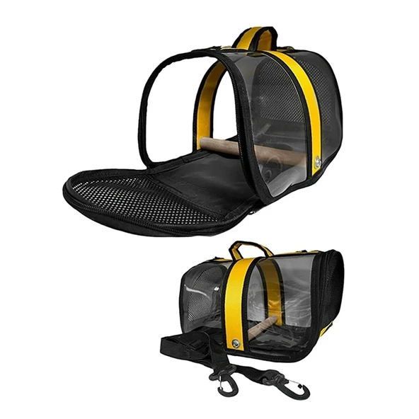 Markapet Tünekli Kuş Taşıma Çantası 20-30 cm Sarı - 2
