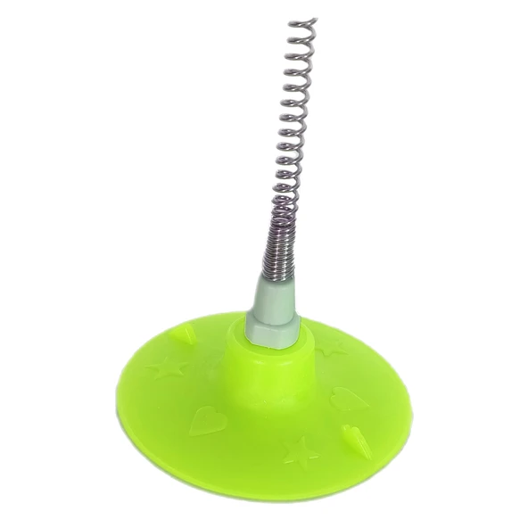 Markapet Yaylı Vantuzlu Hacıyatmaz Kedi Oyuncağı 30 cm Sarı - 3