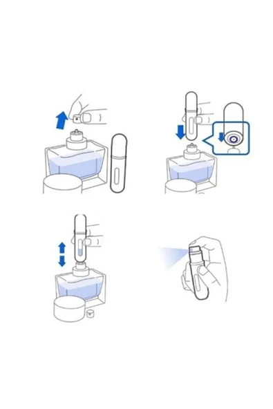 TİNEKE  Parfüm Şişesi Çanta Içi Mini Doldurulabilir Seyahat Cep Yedek Parfüm Şişesi 5 ml 1 ADET - 7