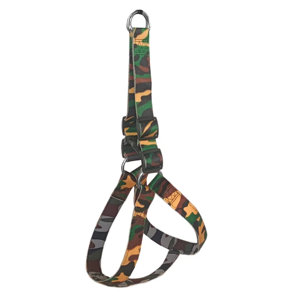 Köpek Göğüs Tasma Seti Dokuma 3 cm*70-90 cm Kamuflaj - Resim 6