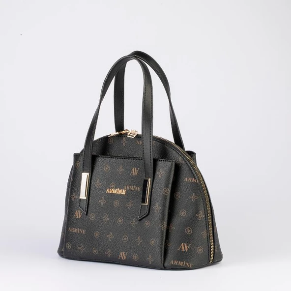 Armine 344 Kadın Çanta Siyah Baskılı