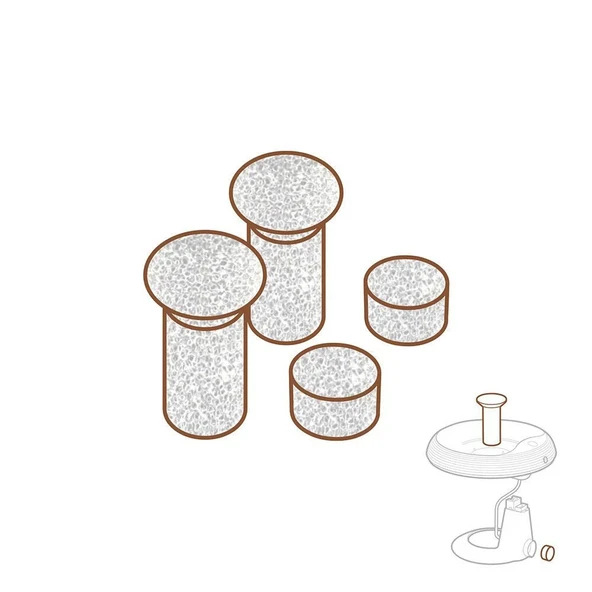 Cattie Kedi Köpek Su Pınarı Yedek Sünger Filtresi  4\'lü Set ürün görseli