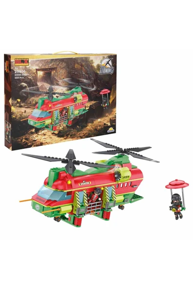 Minik Madenciler İçin Özel: Helikopterli Altın Keşfi Seti 594 Parça - 5