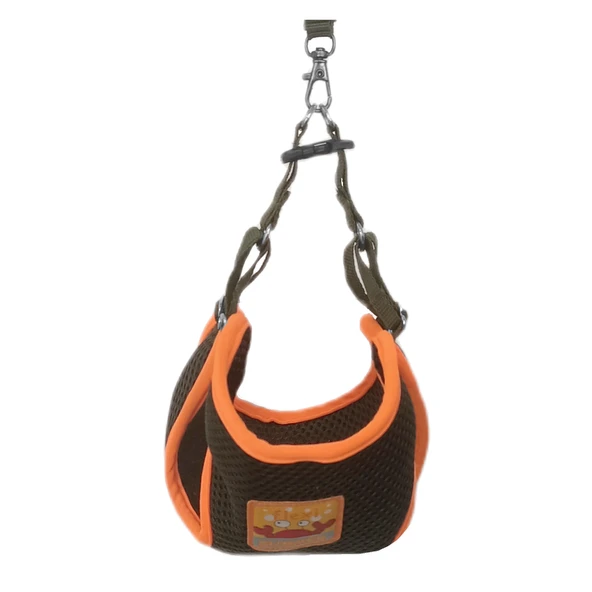 Kedi Köpek Havalı Göğüs Tasma Seti Large 38-45 cm + 130 cm Haki Turuncu - 5