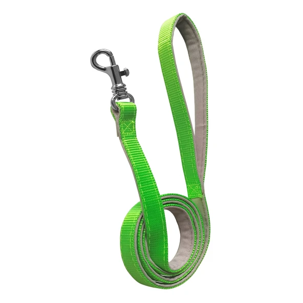 Gezdirme Kayışlı Dokuma Köpek Göğüs Tasma Seti 52*73-110 cm Neon Yeşil - 3