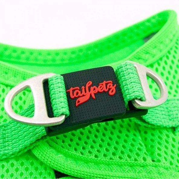Tailpetz Air Mesh Köpek Göğüs Tasması XSmall 32x36 cm Neon Yeşil - Resim 3