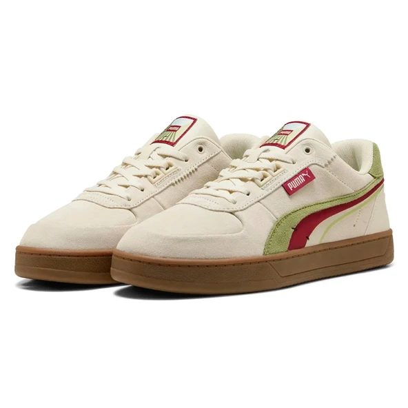 Puma Caven 2.0 Lux Greenside Beyaz Erkek Sneaker/Spor Ayakkabı - 400711 01 - 2