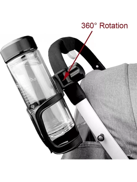 Bisiklet Matara Şişe Suluk Termos Tutucu Direksiyon Uyumlu Ayarlanabilir Bebek Arabası Biberon ve Suluk Tutucu ürün görseli