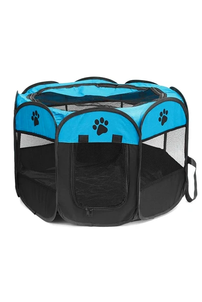 Kedi Köpek Oyun Alanı Kumaş 60x33 cm 8 parçalı Çapı 73 cm ürün görseli