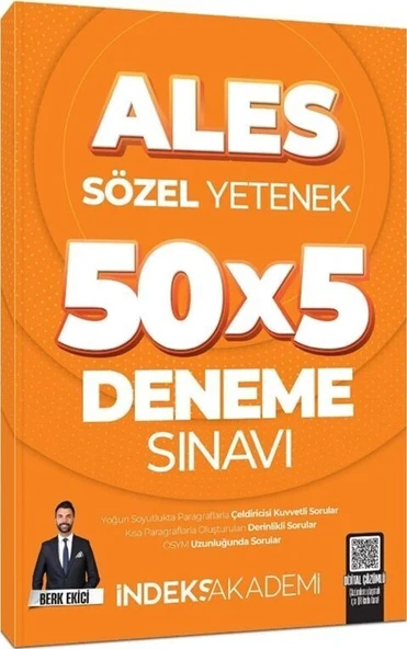 2025 ALES Sözel Yetenek 5 Deneme İndeks Akademi