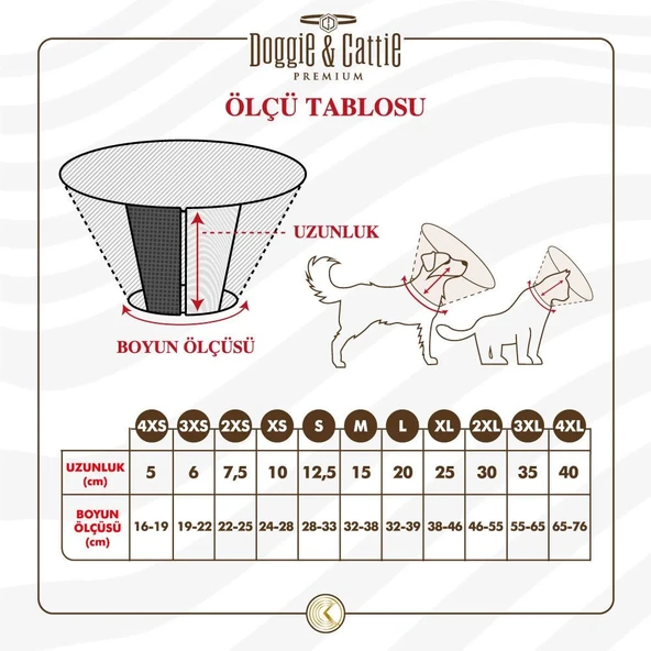 Doggie Comfort Kedi Köpek Yakalık S 12,5x28-33cm - 3