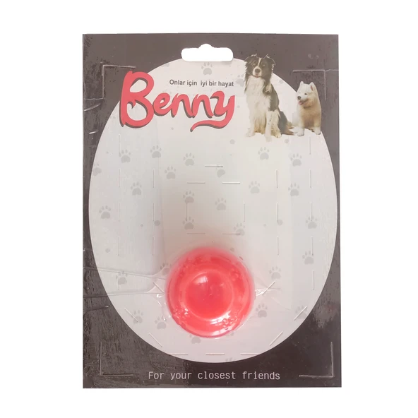Benny Köpek Oyuncağı Sert Top 5 cm Kırmızı - 2