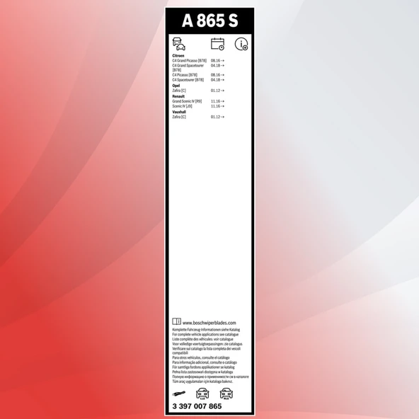 Renault Grand Scenic 4 Bosch Aerotwin Ön Silecek Takımı (May. 2017-2025) - Resim 3