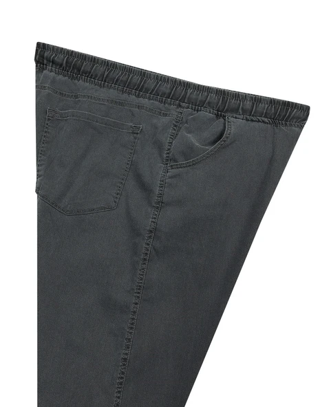 Erkek Büyük Beden 100 Kilo-180 Kilo Arası İçin Uygun Likralı Jogger Kot Pantolon - 9