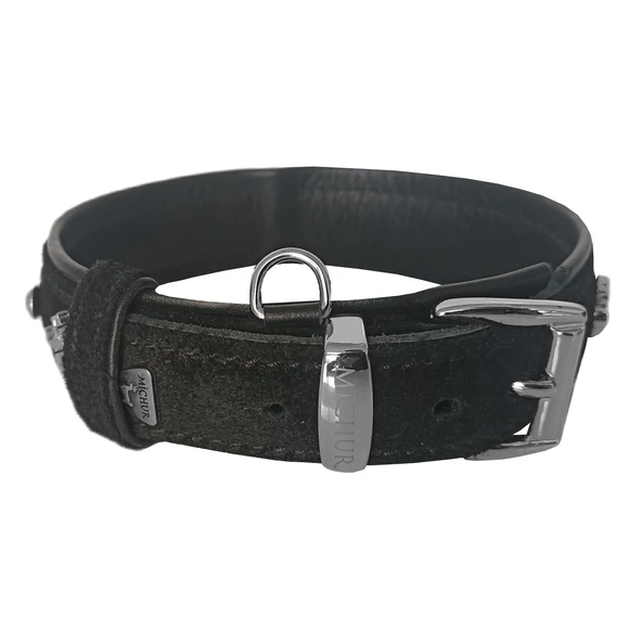 Markapet Taşlı Kadife Köpek Boyun Tasması 38-43 cm Siyah - Resim 2