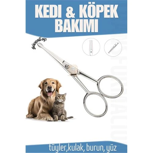 ModaCar Kedi ve Köpek Bakım Makası Tırnak Kulak Kuyruk Yüz Makası