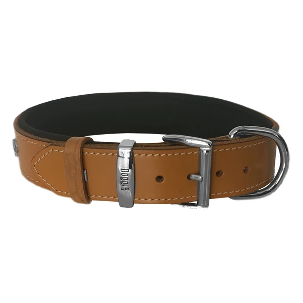 Doggie Konfor Deri Köpek Figürlü Köpek Boyun Tasması 56-64 cm XL Kamel - 2