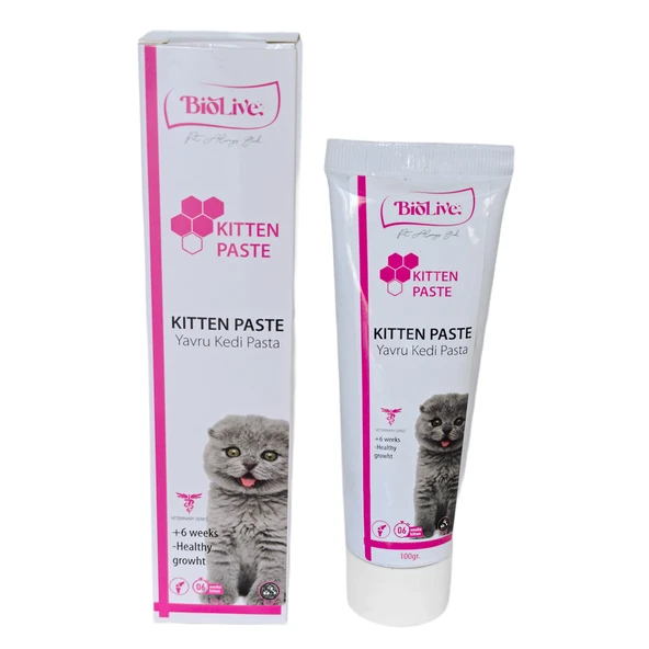 Biolive Kitten Yavru Kediler İçin Malt Vitamin Paste 100gr - 2