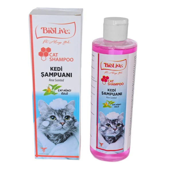 Biolive Çay Ağacı Özlü Kedi Şampuanı 200ml - 3