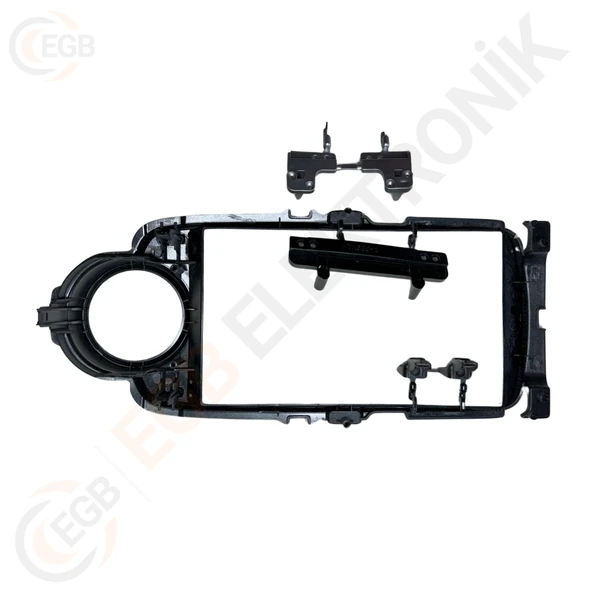 OTO TABLET ÇERÇEVE TOYOTA YARIS 2012-2018 9" GÜMÜŞ TAC-187 - Resim 2