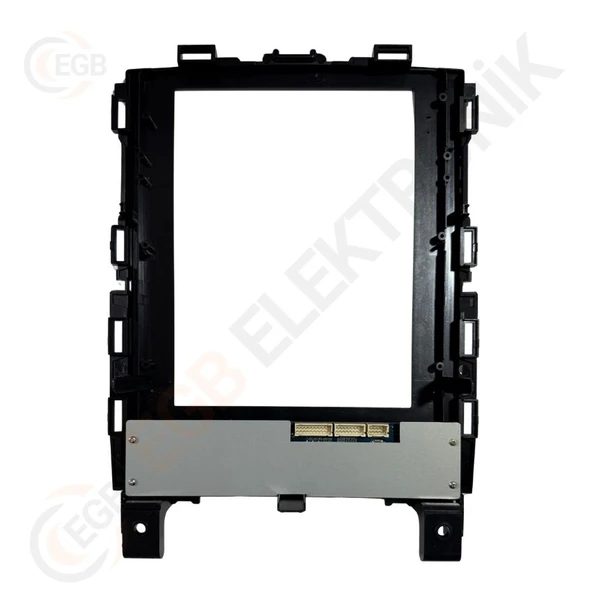 OTO TABLET ÇERÇEVE RENAULT MEGANE 4 DIJITAL LED 2017-2018 9,7" PIANO BLACK TAC-345 - Resim 2