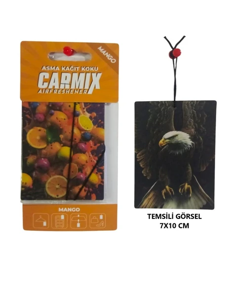OTO MOTTO Dekoratif Asma Kağıt Koku Oto Ev Kokusu Kağıt Koku Mango (Kavun) Kokulu 1 Adet