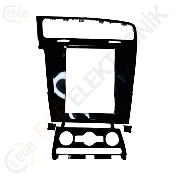 OTO TABLET ÇERÇEVE GOLF 7 2014-2018 9.7" PIANO BLACK TAC-217 ürün görseli 1