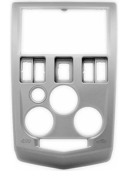 OTO TABLET ÇERÇEVE DACIA LOGAN 2004-2007 9" GÜMÜŞ TAC-029 ürün görseli 1