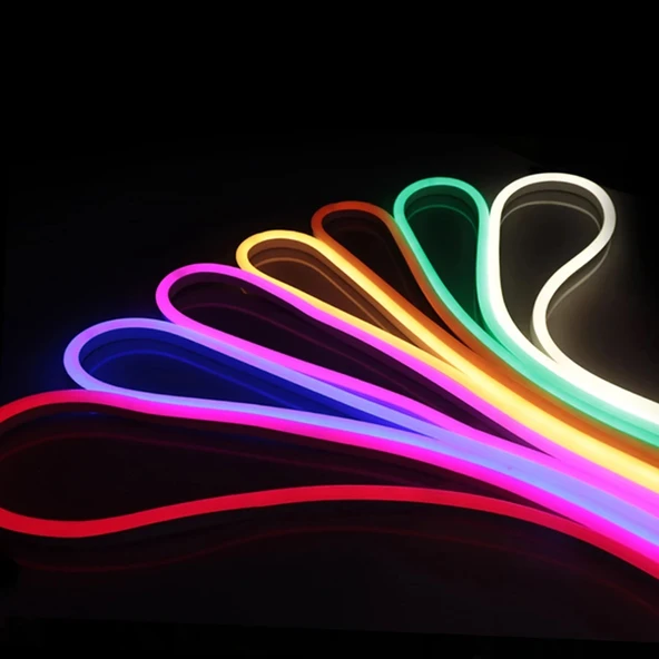 VIP PROFESYONEL CEP KONTROL KUMANDALI IP65 NEON HORTUM LED IŞIK 5 METRE RENKLİ LED IŞIK DIS MEKAN - Resim 5