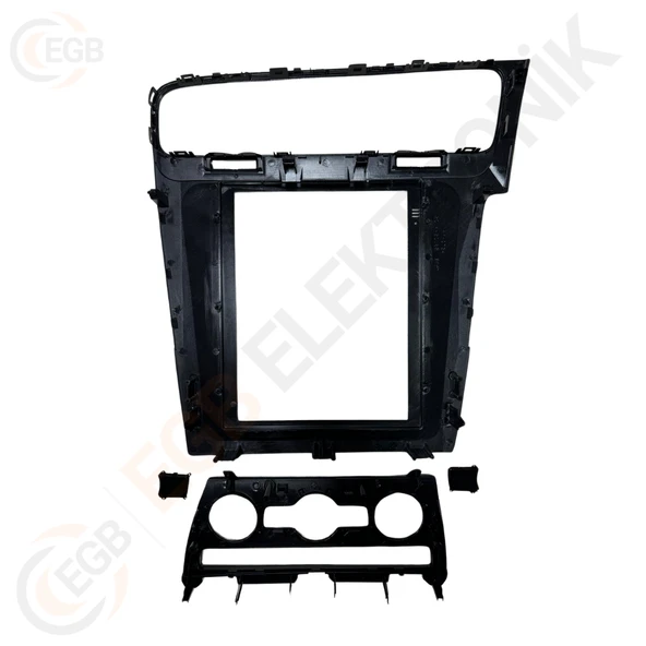 OTO TABLET ÇERÇEVE GOLF 7 2014-2018 9.7" PIANO BLACK TAC-217 - Resim 2