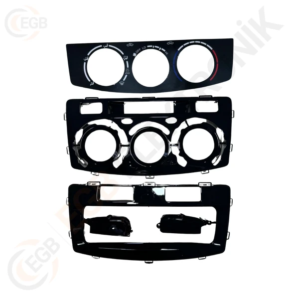 OTO TABLET ÇERÇEVE TOYOTA HILUX M/C 2008-2014 9" PIANO BLACK TAC-183 - 2