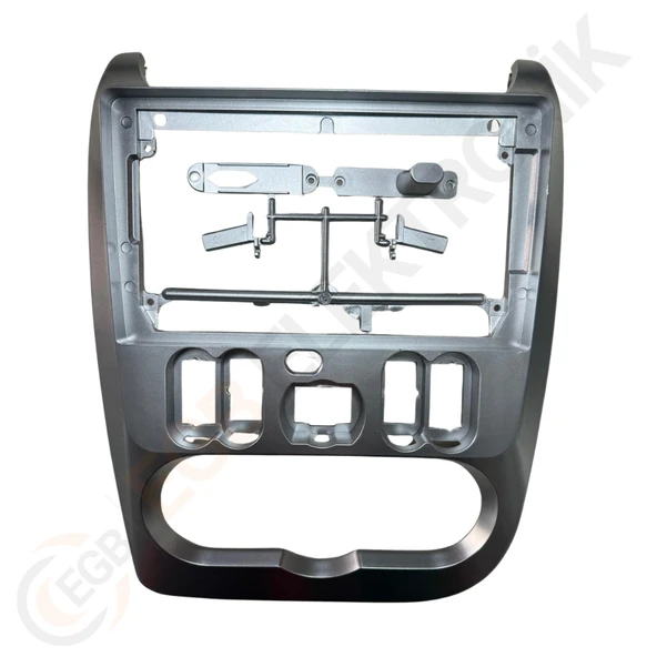 OTO TABLET ÇERÇEVE DACIA LOGAN 2004-2007 9" GÜMÜŞ TAC-029