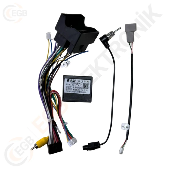 OTO TABLET ÇERÇEVE CITROEN C3 2010-2016 9" BEYAZ TAC-275F - Resim 3