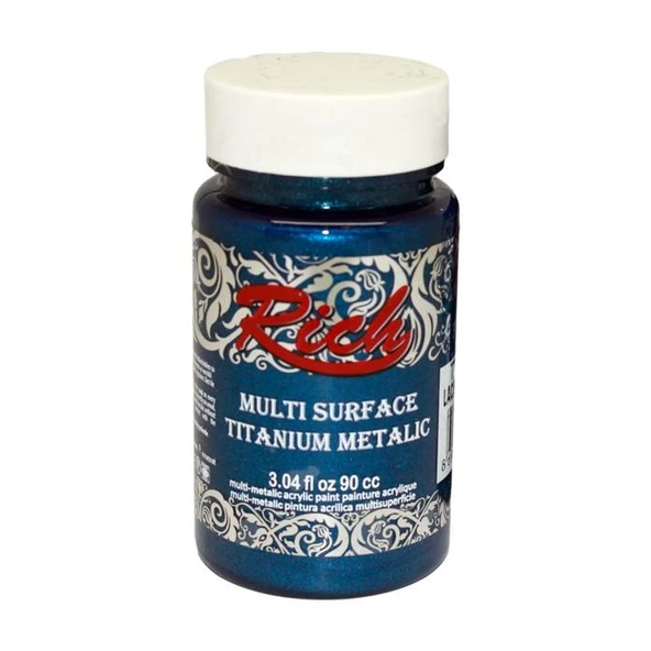Rich Multi Surface Titanium Metalik Boya 90 cc Lacivert 2568 ürün görseli 1