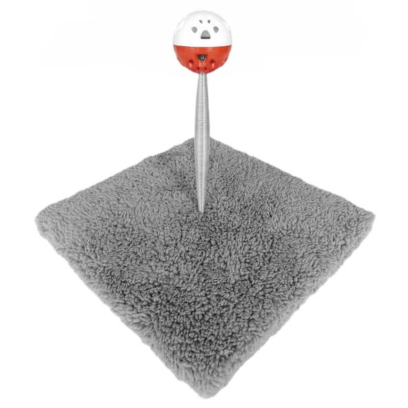 Yaylı Toplu Hacıyatmaz Kedi Aktivite Oyuncağı 16-20 cm Gri - 8