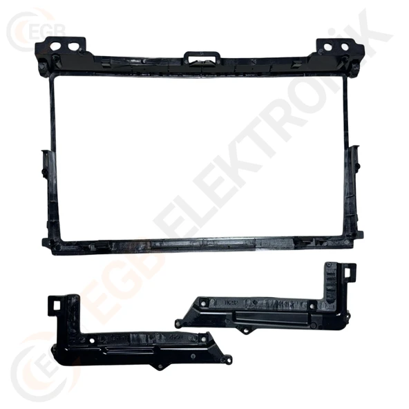 OTO TABLET ÇERÇEVE TOYOTA LAND CRUISER / PRADO 2004-2008 9" SİYAH TAC-189 - Resim 2