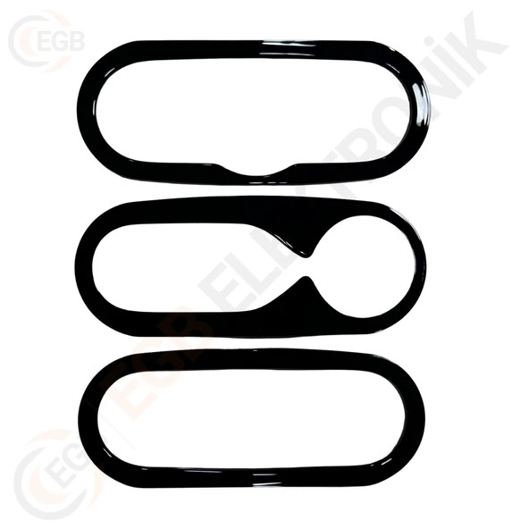 OTO TABLET ÇERÇEVE RENAULT CAPTUR MA/C 2015+ 9" PIANO BLACK TAC-169 - Resim 3