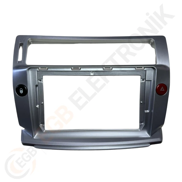OTO TABLET ÇERÇEVE CITROEN C4 2004-2009 9" GÜMÜŞ TAC-022 ürün görseli 1