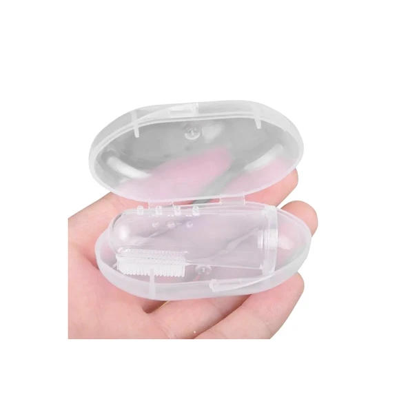 Markapet Kedi ve Köpek Parmak Diş Fırçası 5.5 cm Şeffaf - 4