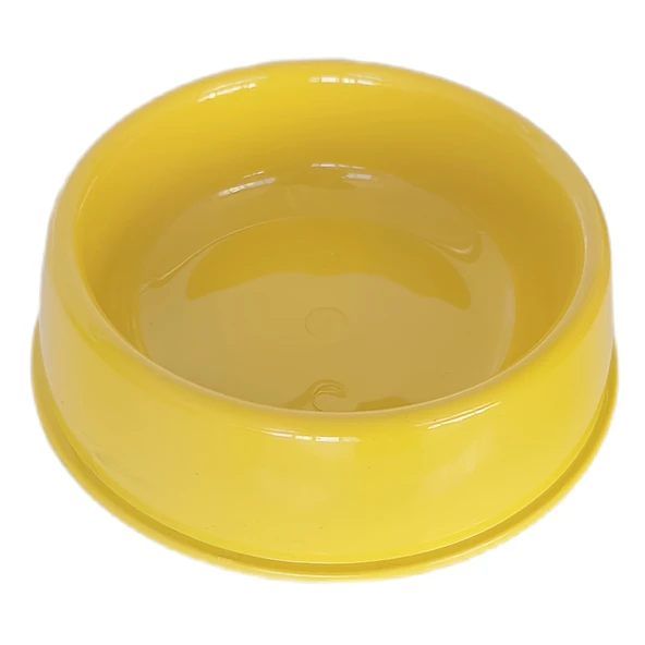 Markapet Kedi Köpek Plastik Mama Ve Su Kabı 20 cm - 200 ml Sarı - 3