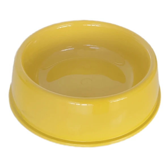 Markapet Kedi Köpek Plastik Mama Ve Su Kabı 20 cm - 200 ml Sarı - 2
